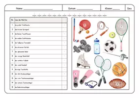 Vorschau - Arbeitsblätter - Lesespur Sportarten - Seite 3