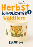 Vorschau - Mal- und Bastelvorlagen - Windlichter Herbst - Deckblatt