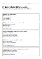 anteprima - Quiz - Quiz sul Secondo Triumvirato - Pagina 1
