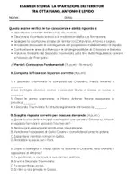 anteprima - Compiti in classe/Test - Esame di Storia: Il Secondo Triumvirato - Pagina 1