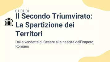 anteprima - Presentazioni / Lavagne - Il Secondo Triumvirato: Spartizione e Conseguenze - Pagina 1
