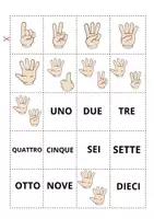 anteprima - Flashcard - Memory dei numeri - Pagina 1