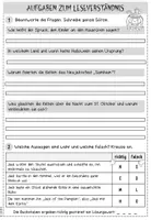 Vorschau - Arbeitsblätter - Halloween | Leseverständnis: Entstehung von Halloween | Klasse 3/4 - Seite 3
