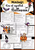 Vorschau - Arbeitsblätter - Was ist Halloween Deutsch Lesen Ethik Sachunterricht Klasse 2 3 4 5 Herbst Freiarbeit - Deckblatt