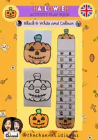 Vista previa - Hojas de trabajo - HALLOWEEN VOCABULARY – Activity Flap Book (20 Words) - Portada