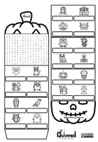 Vista previa - Hojas de trabajo - HALLOWEEN VOCABULARY – Activity Flap Book (20 Words) - página 3