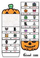 Aperçu - Feuilles d'exercices - HALLOWEEN VOCABULARY – Activity Flap Book (20 Words) - Page 2