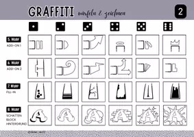 Vorschau - Spiele - KUNST: Würfelspiel Graffiti zeichnen - Seite 3