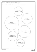 Vorschau - Arbeitsblätter - Einführung: Der Flächeninhalt des Kreises - Seite 1