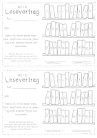 Vorschau - Arbeitsblätter - Deutsch - Lesevertrag / Lesepass - Seite 1