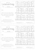 Vorschau - Arbeitsblätter - Deutsch - Lesevertrag / Lesepass - Seite 2