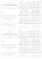 Vorschau - Arbeitsblätter - Deutsch - Lesevertrag / Lesepass - Seite 3