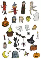Vorschau - selbst erstellte Cliparts/Grafiken - Halloween Cliparts - handgemalt - Seite 1