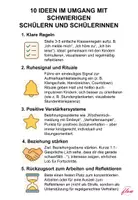 Vorschau - Poster - 10 Ideen für den Umgang mit schwierigen Kindern - Seite 1