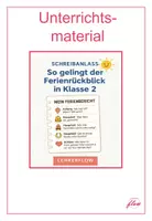 Vorschau - Poster - Ferienberichte schreiben mit Ideen - Deckblatt