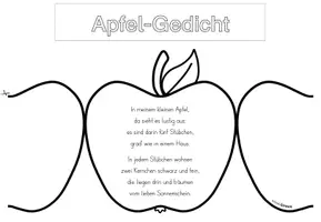 Vorschau - Arbeitsblätter - Apfelgedicht - Sachunterricht GS 1 - Seite 3