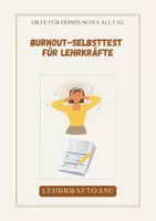 Vorschau - Anderer Materialtyp - Burnout Selbsttest für Lehrkräfte - Deckblatt