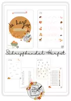 Voorbeeld - Schrijfbundel herfst - Voorblad