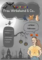 Vorschau - Unterrichtsreihen - Frau Wirbelwind_Halloween_Kreativ_Schwarz - Deckblatt