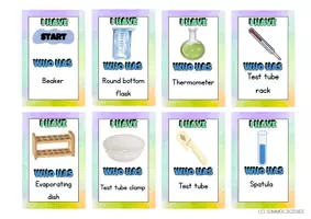 Vorschau - Spiele - Materialpaket Bilingual Laboratory Safety Rules and Equipment - Seite 1
