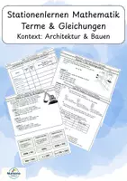 Vorschau - Arbeitsblätter - Materialpaket Mathematik Terme und Gleichungen Klasse 7/8 - Seite 1
