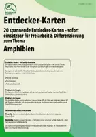 Vorschau - Stationenlernen - Entdecker-Karten Amphibien: Spannendes Wissen – mit Aufgaben zum Weiterdenken - Seite 1