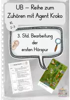 Vorschau - Stundenentwürfe - Gut zuhören mit Agent Kroko: 3.Std Hörspur (Kl. 2-3) - Deckblatt