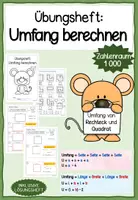Vorschau - Unterrichtsreihen - Übungsheft: Umfang berechnen in zwei Versionen - Seite 1