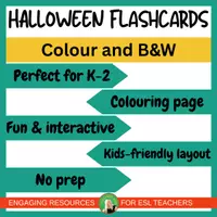 Vista previa - Juegos / Gamificación - Free Halloween little flashcards, PDF, ESL game ideas - página 1