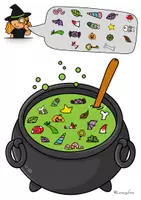 Vorschau - Aufgabenkarten - Visuelle Wahrnehmung: Hexe / Halloween - Seite 3