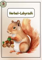 Vorschau - Mal- und Bastelvorlagen - Herbst-Labyrinth - Deckblatt