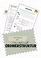 Vorschau - Arbeitsblätter - Merkblatt: ORDNERSTRUKTUR | Informatik | WiK - Deckblatt