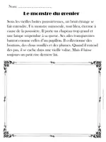 Aperçu - Apprentissages en autonomie - Lire et dessiner - Monstres (10 textes) - Page de couverture