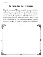 Aperçu - Apprentissages en autonomie - Lire et dessiner - Monstres (10 textes) - Page 1