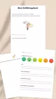 Vorschau - Arbeitsblätter - Gefühlstagebuch Grundschule zum malen und schreiben - Deckblatt