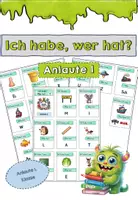 Vorschau - Spiele - Anlaute 1. Klasse Ich habe wer hat Kartenspiel - Deckblatt