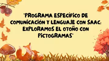 Vista previa - Hojas de trabajo - Programa especifico de comunicación y lenguaje para SAAC: el otoño - Portada