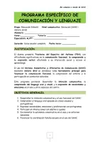 Vista previa - Hojas de trabajo - Programa especifico de comunicación y lenguaje para SAAC: el otoño - página 1
