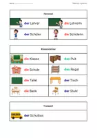 Vorschau - Arbeitsblätter - Lernwörter in der Schule - Seite 1