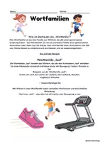 Vorschau - Arbeitsblätter - Wortfamilien Klasse 2/3 - Seite 1
