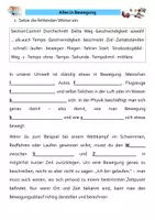 Vorschau - Arbeitsblätter - Alles in Bewegung - Deckblatt