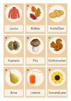 Vorschau - Bildkarten - Bild- und Wortkarten zum Thema Herbst - Seite 2
