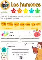 Aperçu - Feuilles d'exercices - Fiche d'activités - Los humores - Page de couverture