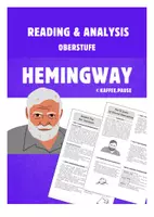 Vorschau - Stundenentwürfe - The Killers by Hemingway - Reading and Analysis (Short Story) - Deckblatt
