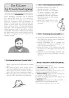 Vorschau - Stundenentwürfe - The Killers by Hemingway - Reading and Analysis (Short Story) - Seite 1