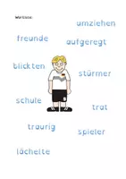 Vorschau - Arbeitsblätter - Wortartengeschichte Fußball - Seite 1
