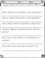 Vorschau - Arbeitsblätter - Apotheker werden – Leseverständnis Arbeitsblätter mit Lösungen - Seite 3