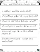 Vorschau - Arbeitsblätter - Die Hauptstadt Mexikos – Lesetraining mit Fragen und Lösungen - Seite 3