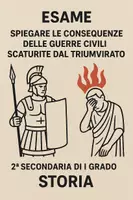 anteprima - Compiti in classe/Test - Esame di Storia: Il Secondo Triumvirato e le Guerre Civili - Pagina di copertina