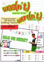Vorschau - Poster - was / were / wasn't / weren't Einführung Präsentation - Deckblatt